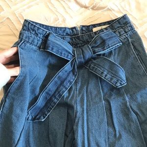 High Rise Crop Wide Leg Jeans